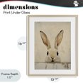 thumbnail image 4 of Stupell Industries Farmhouse Peeking Bunny in Soft Neutrals Birch Framed Print Under Glass, 13 x 16, by LSR Design Studio, 4 of 8