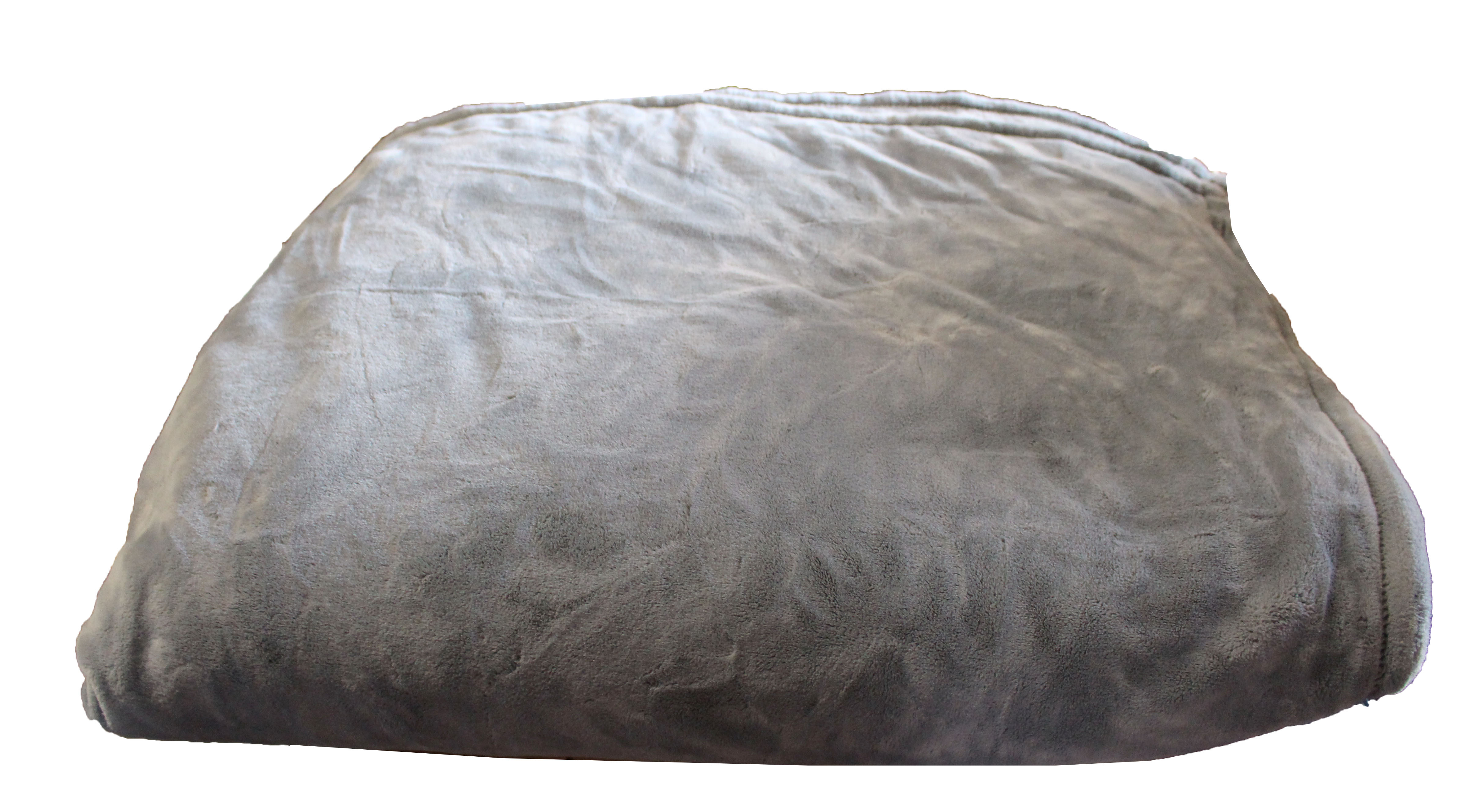 Berkshire Life LuxeLoft 100 Polyester Soft Grey King Blanket