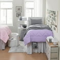 thumbnail image 2 of The 44-Piece College Dorm Essentials Package - Totally Complete - Orchid Petal/Alloy Color Twin XL Bedding Set, 2 of 3