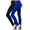 Black/Royal Blue, variant on 2 Pack Women's High Waisted Active Full Length Leggings With Side Pockets 28"Inseam Yoga Workout Pants