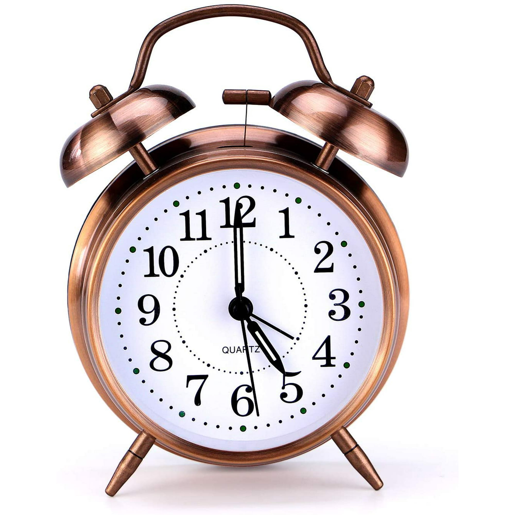 Bell Alarm Clock Mechanical Wind Up Loud Twin TableVintage RetroOld