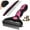 Pink Black, variant on 3PCS Pet Grooming Rake & Metal Comb & Bath Brush for Dogs and Cats, Double-Sided Dematting Tool, Extra-Wide Deshedding Dog Brush for Long Hair to Effectively Remove Tangles, Knots and Mats