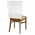 thumbnail image 2 of Bohemian Ethnic Dining Chair Back Cover Only, Brown Lines Linen Texture Set of 4 Chair Back Covers, Removable Washable for Dining Room, Banquet & Holiday Decoration, 2 of 9