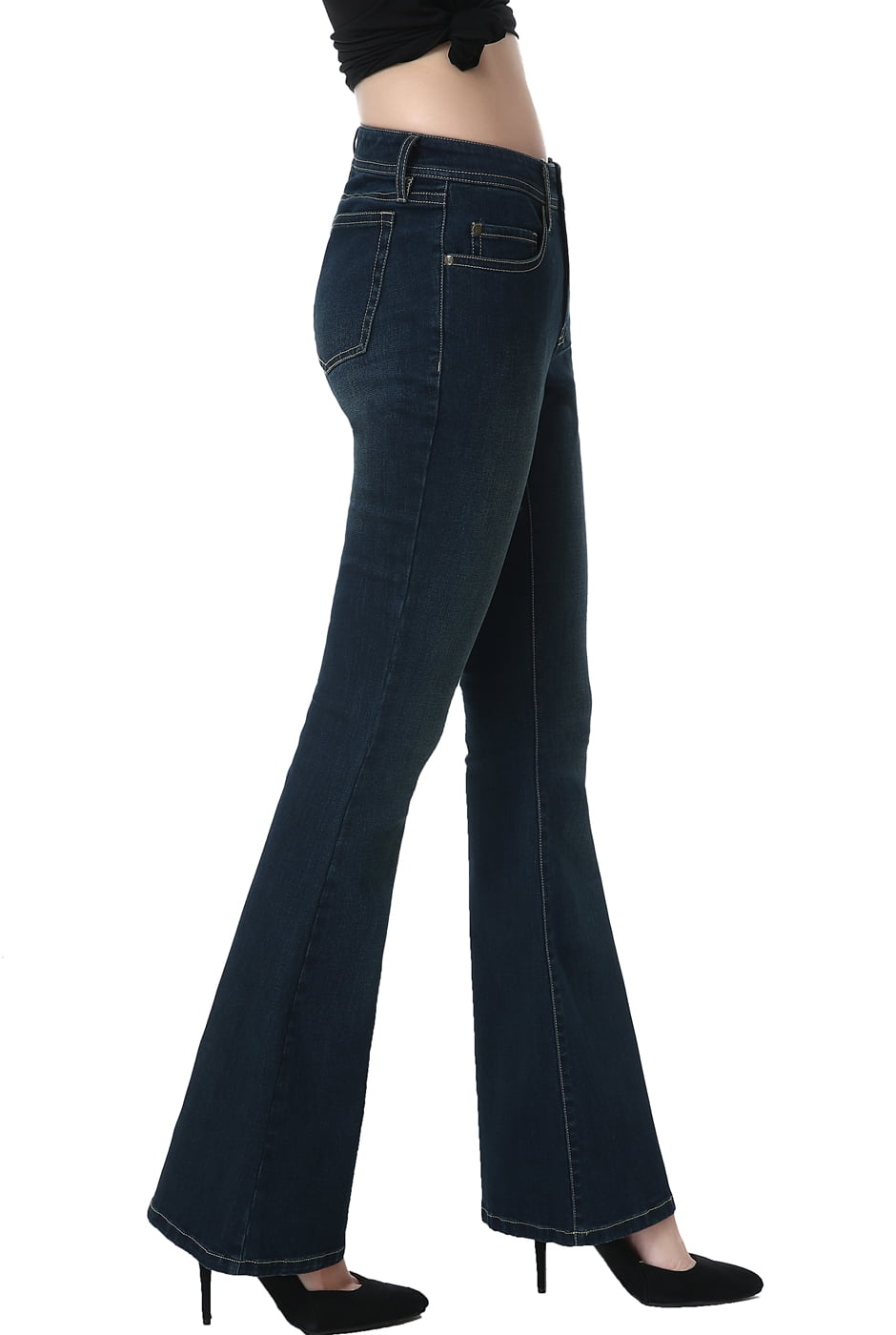 super stretch flare jeans