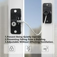 thumbnail image 3 of Fridge Lock, 2 Pack Refrigerator Lock with 4 Keys, Child Safety Locks with Strong Adhesive for Cabinet Lock, Freezer Lock and Drawer Lock (Black), 3 of 5