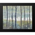 thumbnail image 2 of Goldberger, Jennifer 14x12 Black Modern Framed Museum Art Print Titled - Pastel Birches I, 2 of 5