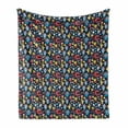 thumbnail image 1 of Fantasy Soft Flannel Fleece Throw Blanket, Colorful Jolly Theme of Creatures Creativity and Imagination Composition, Cozy Plush for Indoor and Outdoor Use, 50" x 60", Multicolor, by Ambesonne, 1 of 6