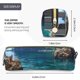thumbnail image 3 of Disketp Tropical Paradise Window View Estuche de Lápices de Cuero con Cierre, Estuche Compacto para Papelería, Bolígrafos y Accesorios Pequeños, 3 of 7
