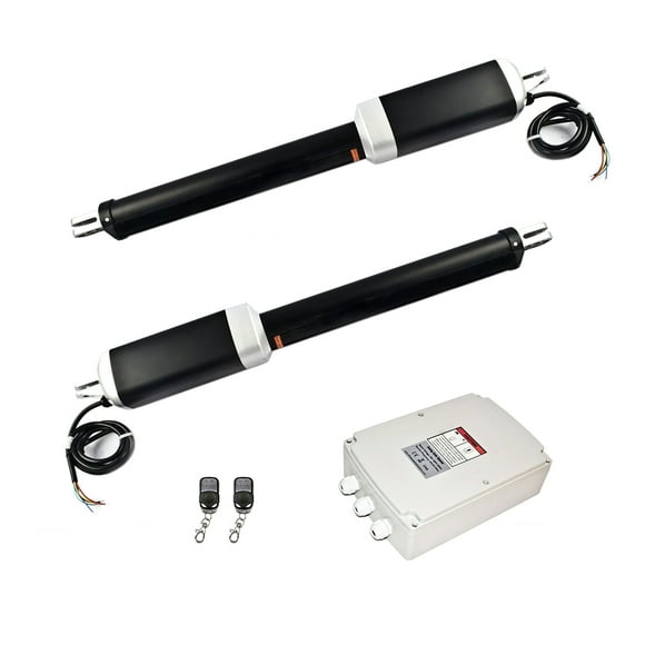 ALEKO Basic Kit Metal Dual Swing Gate Opener for Gates up to 2200 lbs / 40 ft