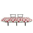 thumbnail image 3 of Poppy Flower Futon Couch, Arrangement of Elements Aquarelle Bloom Pattern Ornamental Composition, Daybed with Metal Frame Upholstered Sofa for Living Dorm, Loveseat, Coral Green White, by Ambesonne, 3 of 4