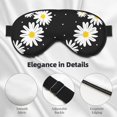 thumbnail image 4 of Naloa Daisies Flowers Print Sleep Mask for Sleeper, Light Blocking Sleeping Eye Mask for Women Men, Eye Shade with Adjustable Strap for Travel, Nap,Meditation, 4 of 7