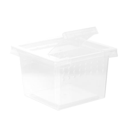 OUNONA Plastic Transparent Reptile Habitat with Ventilation for Snakes Spiders