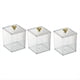 thumbnail image 1 of Dispensador de Soporte QTip para Bolas de Algodón, Hisopos de Algodón, Almohadillas Redondas de Algodón, Juego de Caja Transparente con Tapa para Almacenamiento en Recipientes, 1 of 5