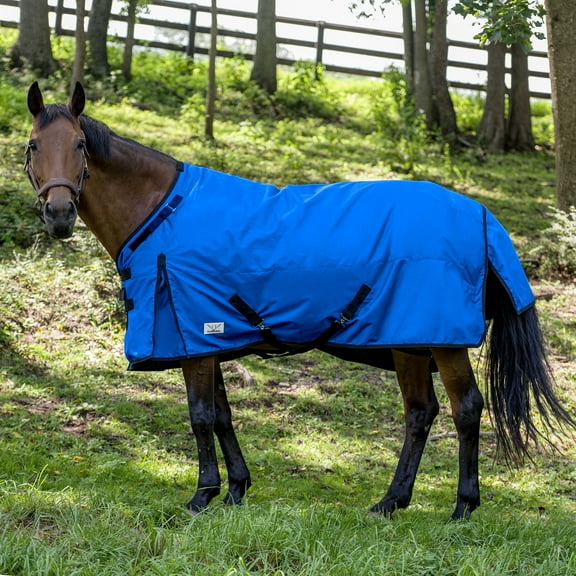 Tuffrider Comfy – Fit Heavy Weight Standard Neck Turnout Blanket w/Adjustable neck opening 1200D 300gms Royal- 87