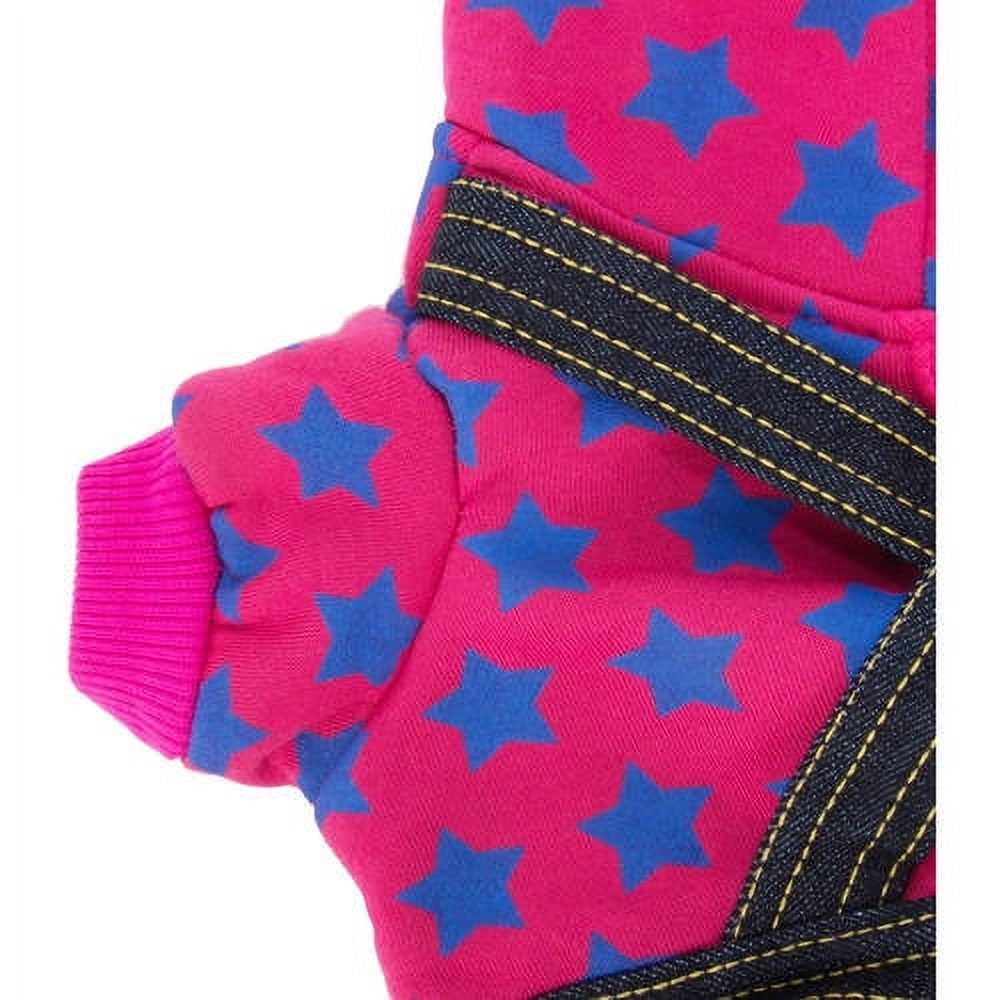 CUECUEPET Cotton Denim Overall Suspenders Suit Single Piece Easy to put on for Boy or Girl Dogs or Puppies [Multiple Sizes Available]