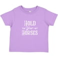 thumbnail image 3 of Inktastic Hold Your Horses in White Boys or Girls Toddler T-Shirt, 3 of 5