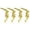 B, variant on Set of 4 Gold Metal Christmas Stocking Holders with Festive Reindeer Design for Mantel, Heavy Duty Holiday Decoration Hooks