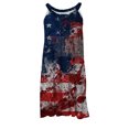 thumbnail image 4 of Pompotops Robes d'Été Décontractées à Col en V Manches Longues Imprimé Floral Fendu Boho pour Femmes, 4 of 5