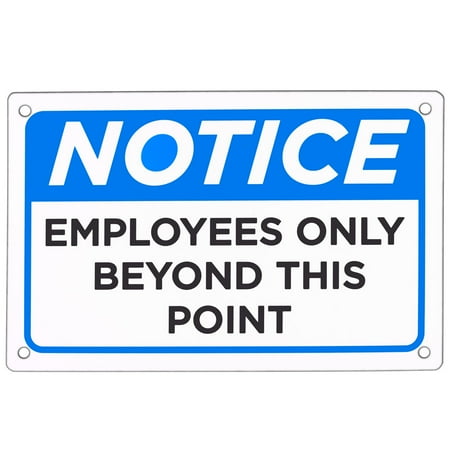 

2PC Brybelly Employees Only Sign 18 x 12 / Each