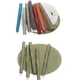 thumbnail image 4 of Billuyoard 6 uds. De manteles individuales ovalados cómodos y duraderos de poliéster para decoración de , manteles individuales y posavasos Mostrada gris-plata 45*32CMcm, 4 of 6