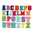 thumbnail image 2 of Parche de letras del alfabeto para planchar o coser, bordado de chenilla, para tela Multicolor, 2 of 9