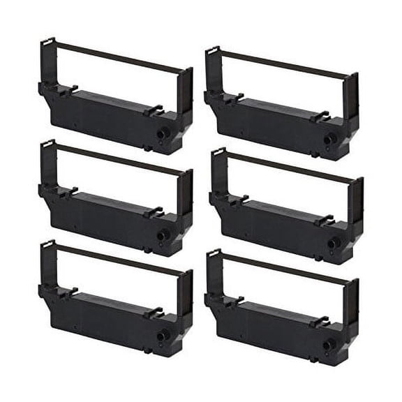 Compatible Star RC800BR ribbon cartridge - black/red - 6-pack