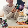 thumbnail image 2 of AMERTEER 9pcs SET Colors Eyeshadow Palette with 8pcs Pink Makeup Brushes Set Matte Shimmer Highly Pigmented Long Lasting Waterproof Eye Shadow Kit  Carnival/ Mardi Gras/ Masquerade, 2 of 5