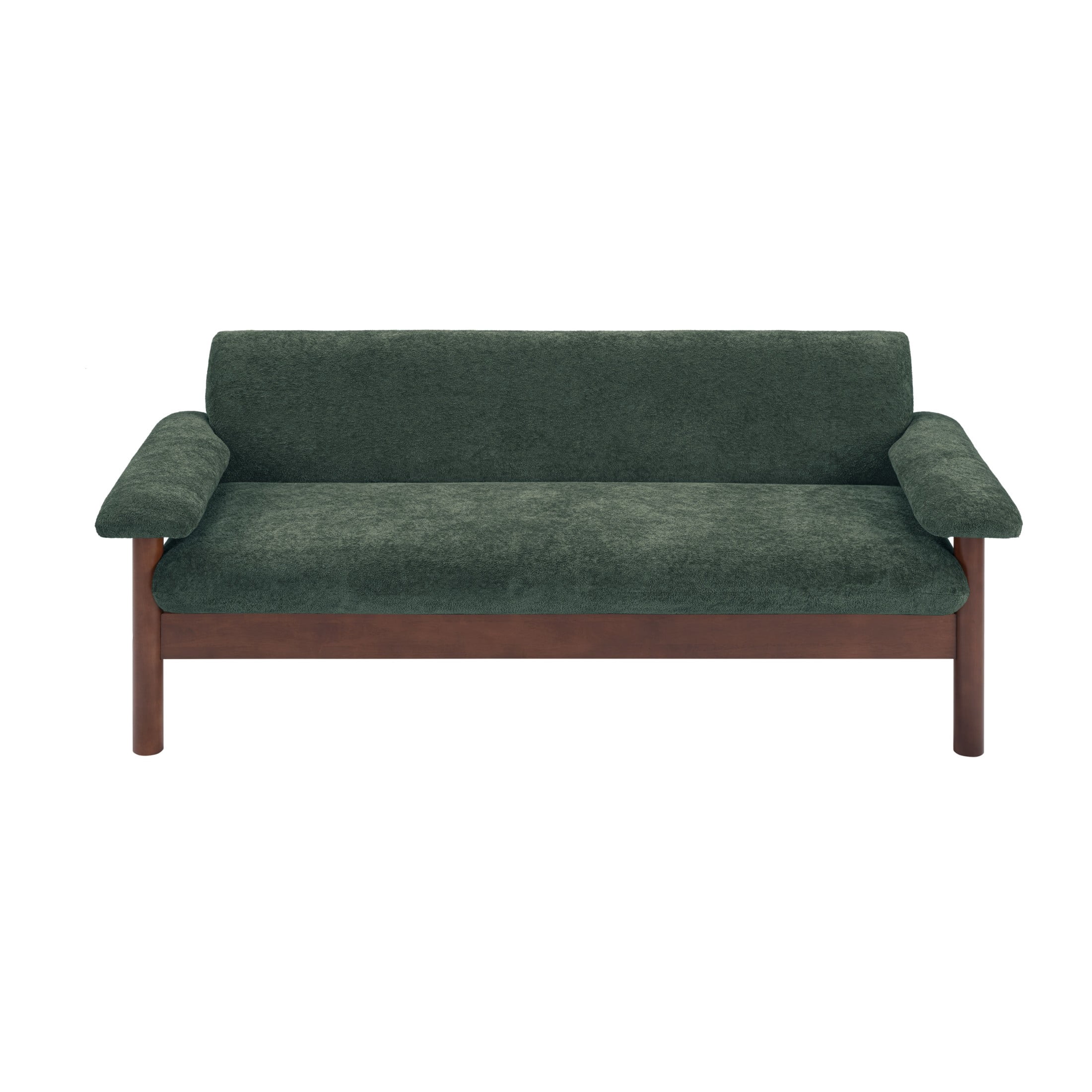 Christopher Knight Home 70" Modern Sofa, Chenille Upholstered Couch with Pillow Top Arms, Green