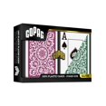 thumbnail image 3 of Copag 1546 Design 100% Plastic Playing Cards, Poker Size (Standard) Green/Burgundy (Jumbo Index, 6 Sets), 3 of 5