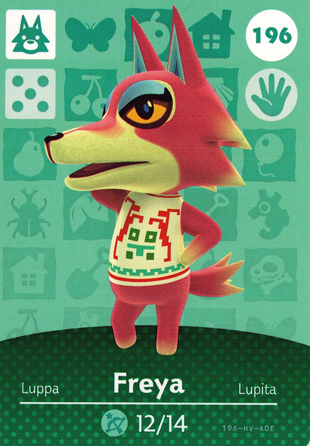 Nintendo Animal Crossing Happy Home Designer Amiibo Card Freya 196/200 USA  Version - Walmart.com