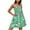 Green, variant on Dresses for Women Floral Print Cover Ups Strapless Boho Dress with Elastic for Vacation Party Resort Wear Summer Beach Dress