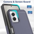 thumbnail image 5 of for Moto G Power 5G 2024 Case: Dual Layer Protective Heavy Duty Cell Phone Cover Shockproof Rugged with HD Screen Protector -  Protection Bumper Tough - Motorola Moto G Power 5G 2024, Blue, 5 of 18