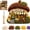 Poke Art Kits for Adults - Acorn Bakery, variant on Whimsical Village 3D Fabric Poke Art Kit,Floral Mushroom Cottage,DIY Handmade Hobby Set for Adult Beginners, Flowers Activity Summer GifUnique Home Decor Birthday Holiday Gift