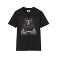 thumbnail image 5 of German Shepherd Muscular Dog Unisex Softstyle T-Shirt, 5 of 10