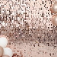 thumbnail image 3 of BalsaCircle 10 Panels Blush 12x12" Square Payette Sequin Wall Backdrop Party Wedding Decorations, 3 of 7
