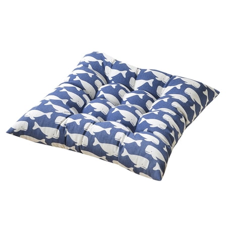 iOPQO Pillow Case New Printing Plain Seat Pad Dining Room Garden Kitchen Chair Cushions Tie On sofa chair cushion great white shark H