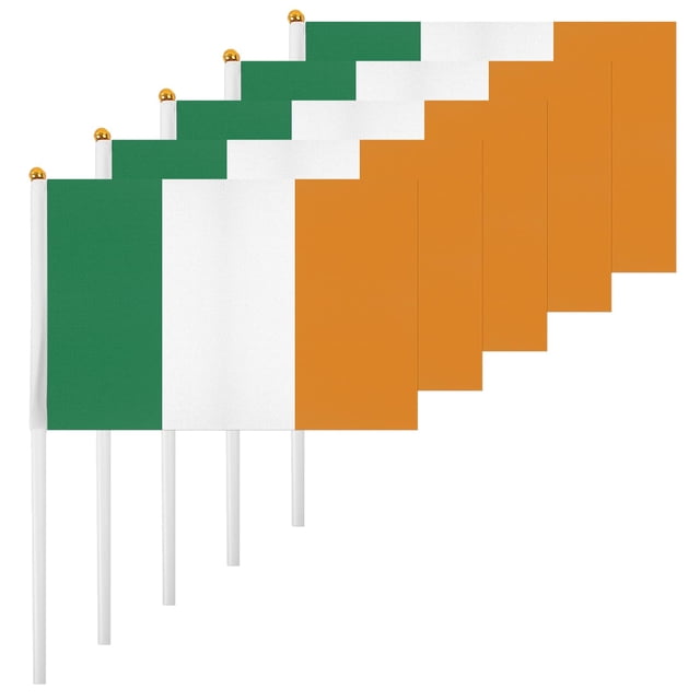 ASUNO 20 banderas de Irlanda de 14 x 21 cm de poliéster