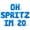 Blue, variant on Letter Balloons - OH SPRITZ IM 20 16" Inch Alphabet Letters Foil Mylar Balloon 20th Birthday Party Banner (Gold)