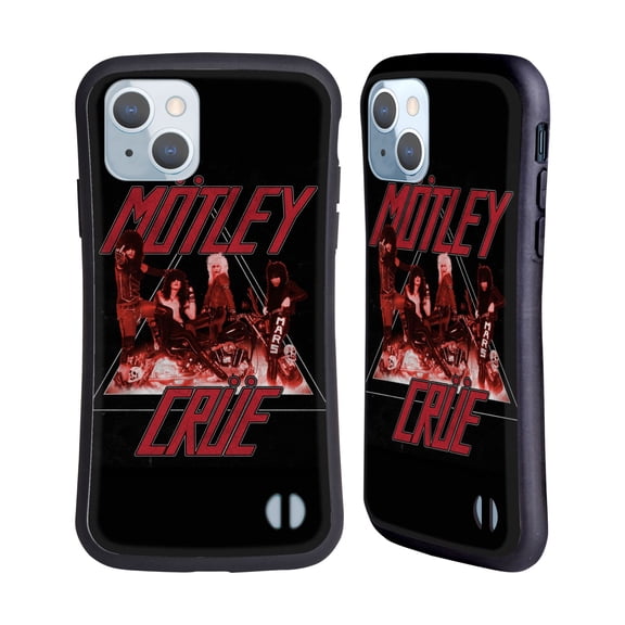 Head Case Designs Officially Licensed Motley Crue Key Art Too Fast Hybrid Case Compatible with Apple iPhone 14