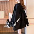 thumbnail image 5 of Towmus Gothic Hoodie With Sleeve Letter Print - Dark Harajuku Sportswear With Patches - Casual Oversize Street Hip Hop Trend, 5 of 7