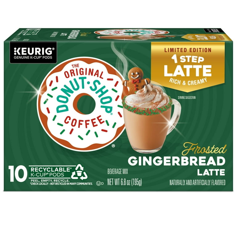 The Original Donut Shop, Frosted Gingerbread One Step Latte K-Cup
