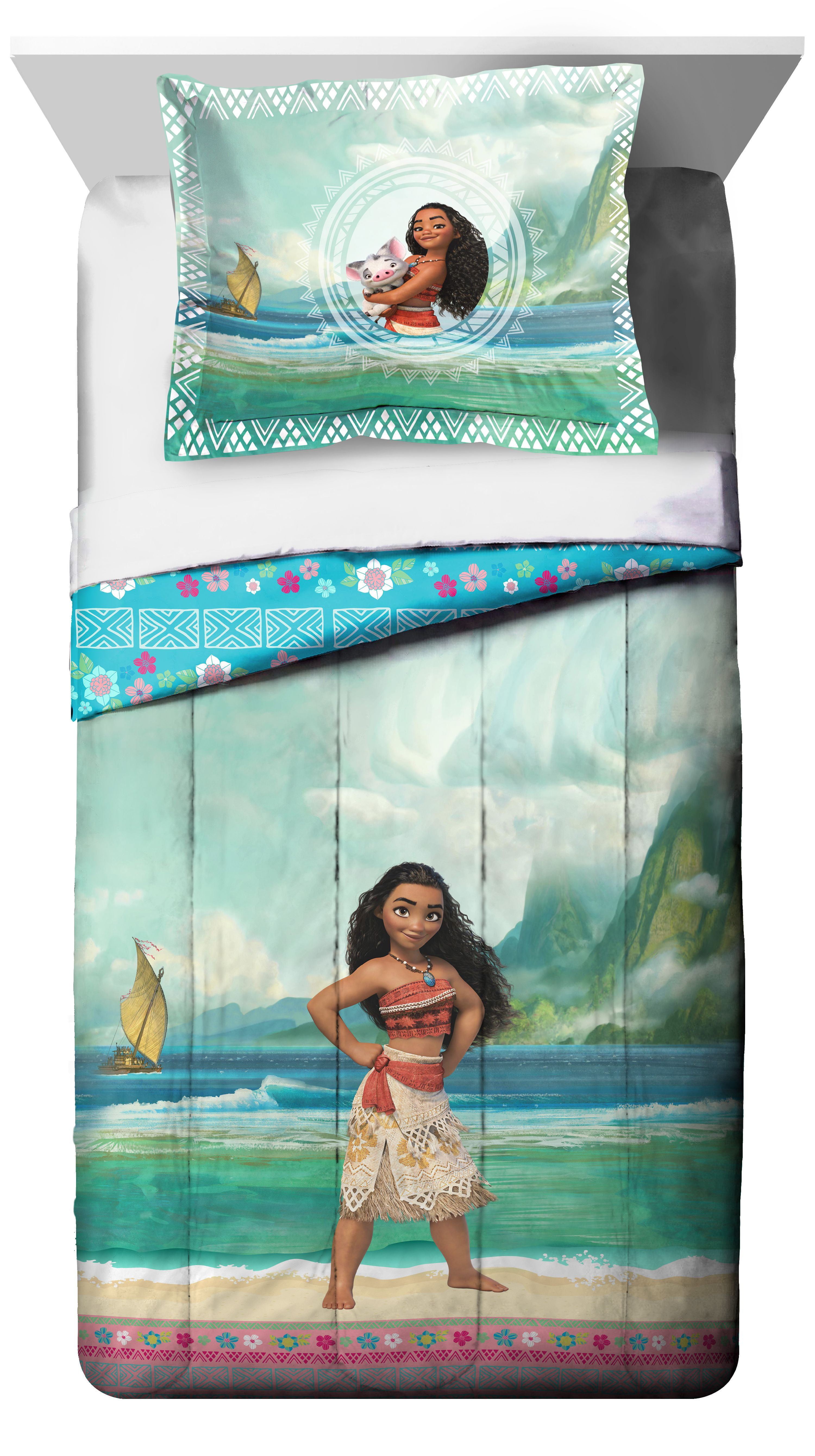 Disney Moana 5 piece Twin/Full Bed Set, Kid's Bedding