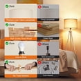 thumbnail image 5 of Wood Tripod Floor Lamp, Dimmable Standing Lamp Tall for Living Room, Bedroom, Office, 5 of 6