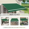 thumbnail image 5 of DEXS Spacious Patio Awning, Manual Retractable Outdoor Sun Shade Canopy, Durable for Deck and Door Shelter, Ideal for Patio Lounging, Garden Protection, UV-Resistant 13x9.8 ft-Green, 5 of 9