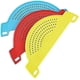 thumbnail image 3 of 3 Pcs Plastic Half-moon Pan Strainer Pot Drainer Strainer Colander Sieve For Spaghetti Pasta Noodles And Fruits, 3 of 4