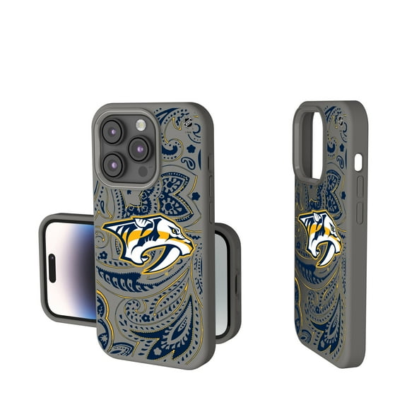Keyscaper Gray Nashville Predators Paisley Soft Touch iPhone Case