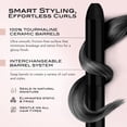 thumbnail image 3 of Professional Automatic Rotating Curling Iron 1-inch - Fixed Temperature - Tourmaline Ceramic - Large Barrel for Long Hair & Thick Curls. Extra-Long, Oval-Shaped Hair Wand, 3 of 6