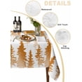 thumbnail image 2 of Burnt Orange Forest Table Cloth, Contemporary Silhouette Abstract Art Waterproof Tablecloth for Rectangle Tables, Reusable Washable Fabric Table Cover for Restaurant Kitchen Dining Tables 60"x120", 2 of 6