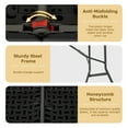 thumbnail image 4 of 6ft Folding Table Heavy Duty Foldable Table Camping Working Table Indoor Outdoor Plastic Folding Table Utility Party Dining Table Easy to Assemble with Lock Function, Ratten, 4 of 11