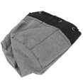 thumbnail image 3 of Bolsa de almacenamiento de herramientas con 17 bolsillos, organizador de bolso de herramientas de jardín portátil de lona, negro + gris, 3 of 8